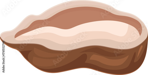 Opened peanut shell revealing the tasty seed inside, perfect for snacking or adding to recipes