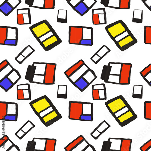 seamless pattern with books