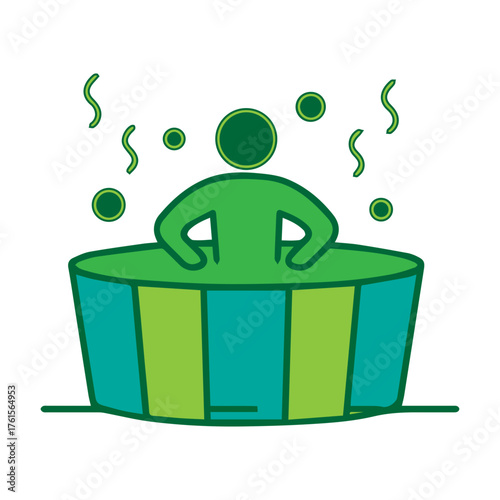 Relaxing in a Hot Tub