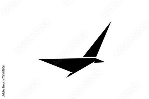 Flying bird design illustration