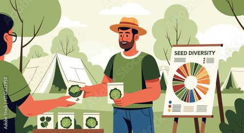 Promoting seed diversity and sustainable agriculture at the community fair