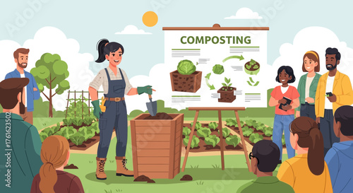 Composting Workshop: Educating the Community on Sustainable Gardening Practices
