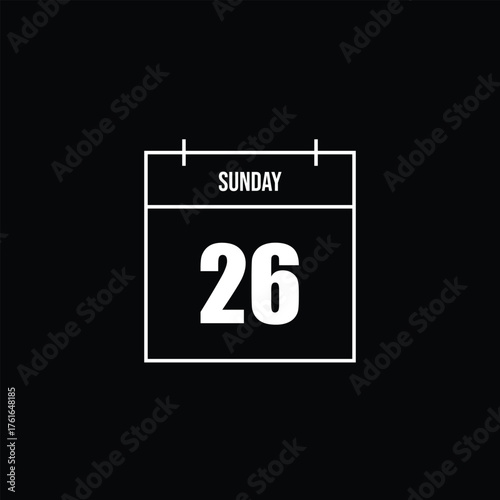 Sunday 26 Calendar