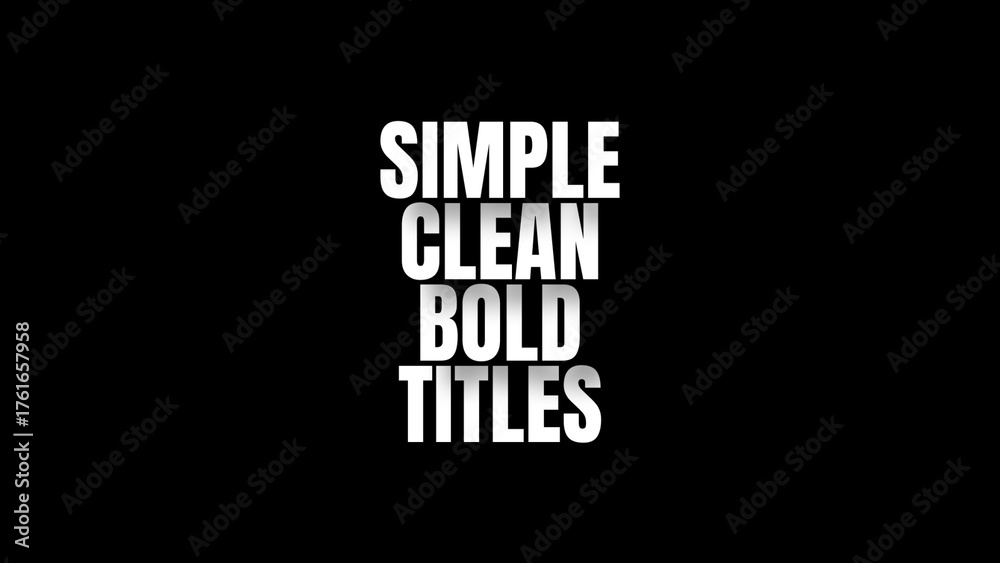 Text Animation 1 Stock Template Adobe Stock