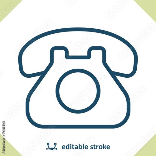 Telephone - Landline - Rotary Phone Icon