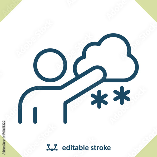 Meteorologist Icon. Weather Man, Weatherman, Forecast