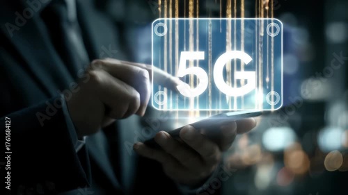 mobile phone and the big data wireless 5G connecting, connect, communication, technology, network, business, cyber, vision, digital, smartphone, network, application
