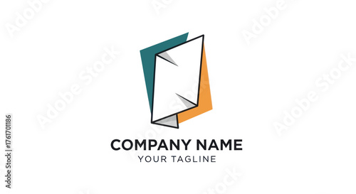 Free Download Abstract letter S logo design with folded paper effect. - GFXLoad
