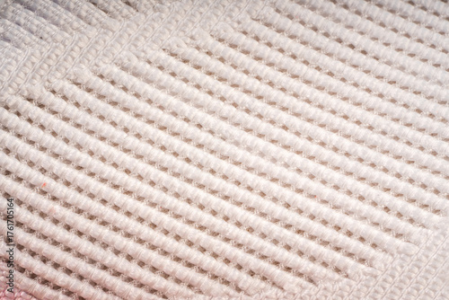 Close up shot of Polyester Mesh fiber texture for background, Thermoplastic Foam Tech structure pattern.