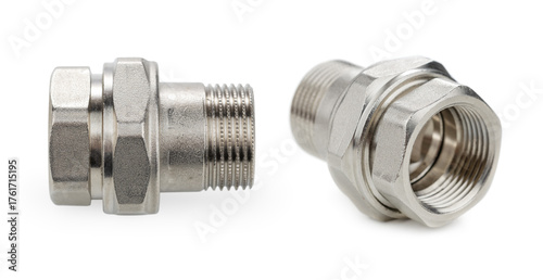 Threaded connection American. Plumbing Items . Detachable nickel-plated threaded connection