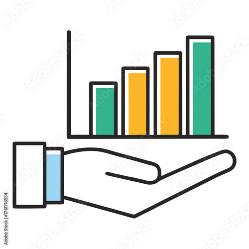 hand-holding-bar-chart-icon