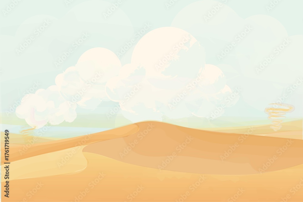 Fototapeta premium sand dune in the sahara desert