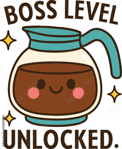 Boss level unlocked T-shirt Design, Funny Office Humor Shirt illustration, Funny Workplace Quote Tee shirt, office sarcasm Clipart, snarky sarcastic sublimation
