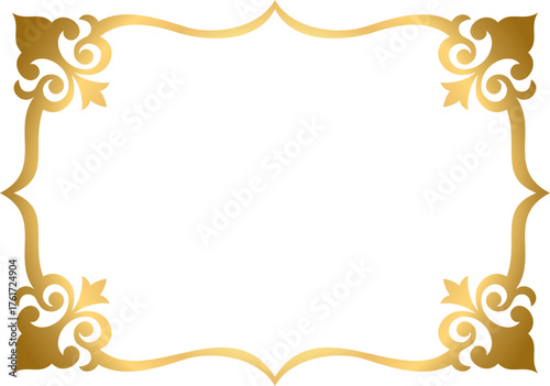 Golden figured frame with ornaments S1-01