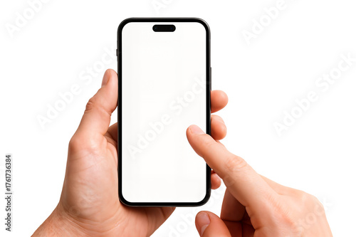 hand holding smart phone