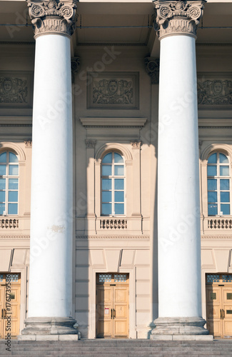 Two columns at the Bolschoi Theatre in Moscow
