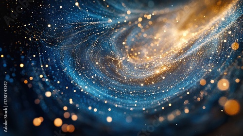 A dynamic web of interconnected dots and lines on a vibrant blue backdrop. -