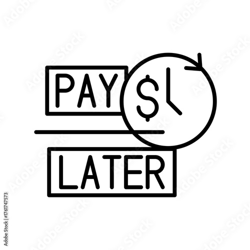 Pay later icon