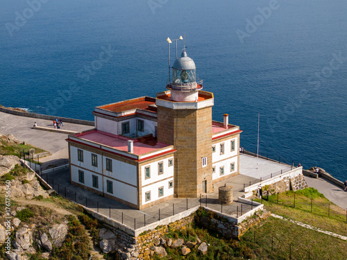 Faro de Fisterra en el Cabo Finisterre, A Coruña, Galicia
