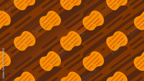 Seamless Polished Oak Surface Illustration