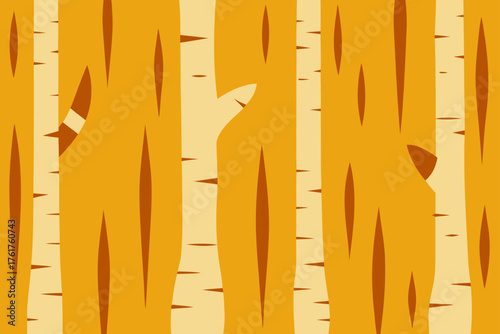 Smooth Birch Wooden Background Illustration