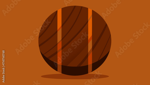 Smooth Dark Wood Grain Illustration