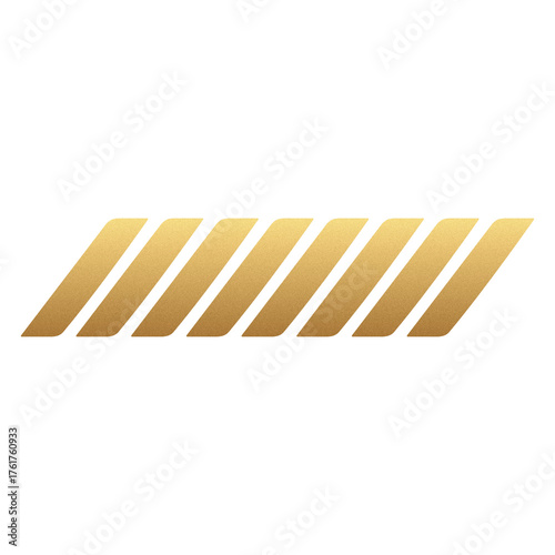 gold slanted bars graphic shape