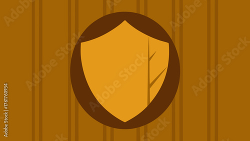 Weathered Oak Surface Background Illustration