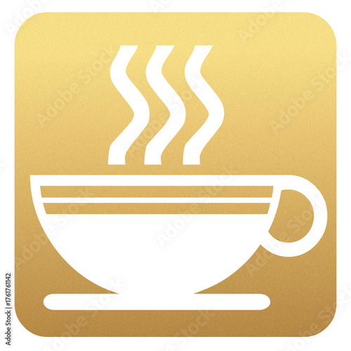gold steaming coffee cup - exemplifies high cost of a cup of coffee