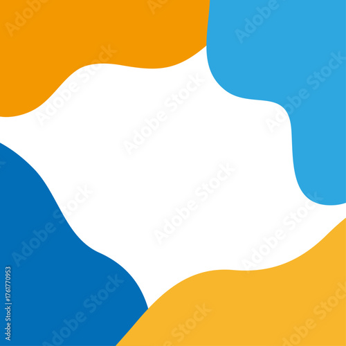 青とオレンジのイメージ