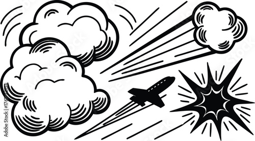  Comic Book Explosion and Speed Effect Elements