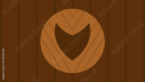 Matte Brown Timber Wooden Background Illustration