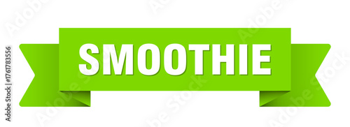 smoothie ribbon isolated on transparent background. smoothie ribbon