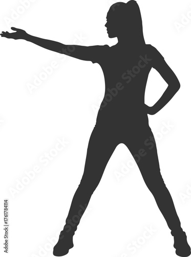 Illustration of a woman s hand in profile view