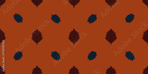 Seamless Dark Oak Surface Illustration