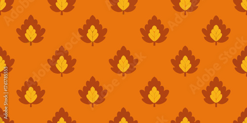Seamless Natural Oak Wallpaper Illustration