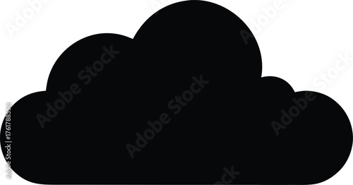 Black fluffy cloud, dark cloud, cloudy sky,3d rendered cloud, fluffy cloud icon, cloud silhouette, isolated cloud graphic
