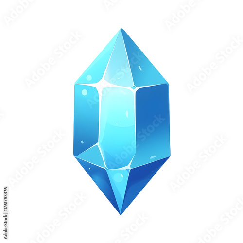 Blue Crystal Shard Icon