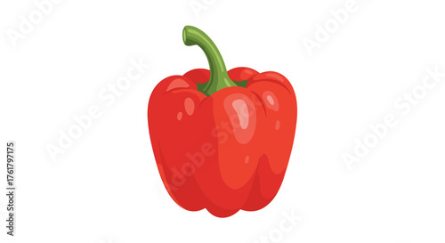 A vibrant red bell pepper is a versatile and nutritious ingredient for many delicious dishes.
