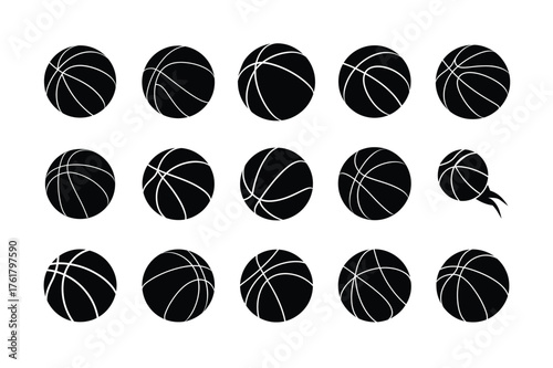 Basketball Sport Icon Set
