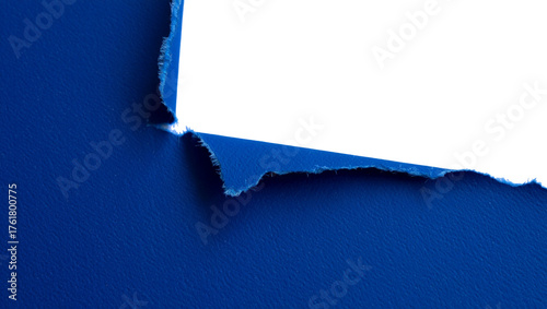 Paper, texture, corner, blue, ripped, torn, edge, background, dark, detail, minimal, isolated, sheet, fragment, abstract, rough, material, decorative, creative, stationery, art, scrap, design, clean, 