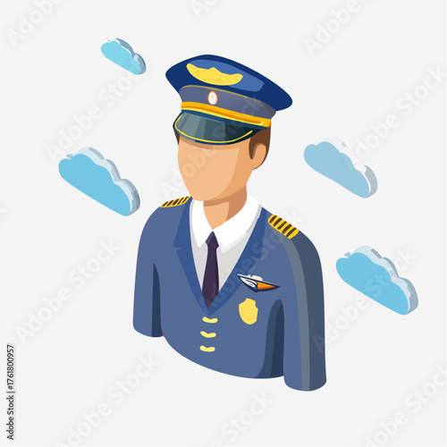 Icône du métier aéronautique