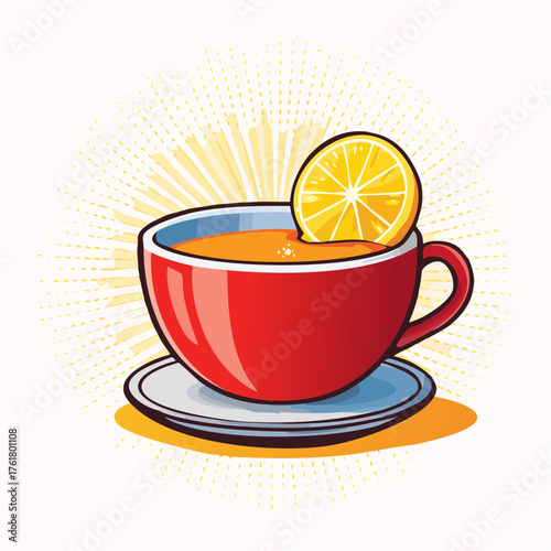 Tasse de thé aux épices d’automne