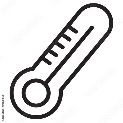 Simple Thermometer Icon Outline temperature measurement