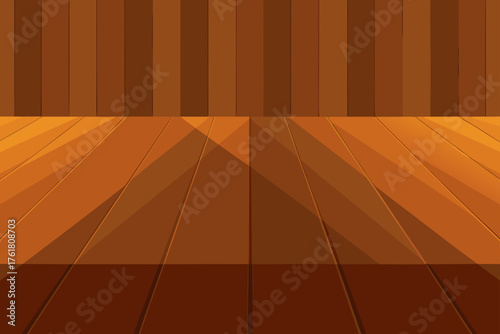 polished walnut flooring background illustration