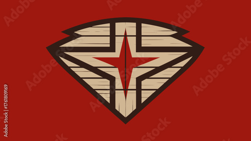 Rustic Reclaimed Wood Pattern Illustration