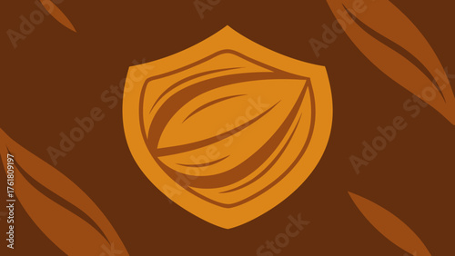 Rustic Teak Surface Wallpaper Illustration