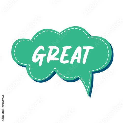 Doodle chat cloud. Dialogue chat bubbles with small talk phrases