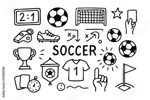 Soccer background – football sport ball abstract vector design