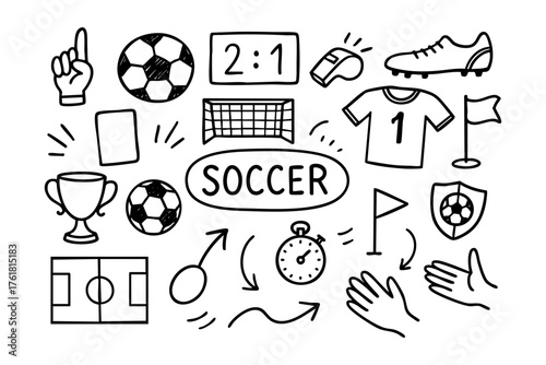 Soccer background – football sport ball abstract vector design